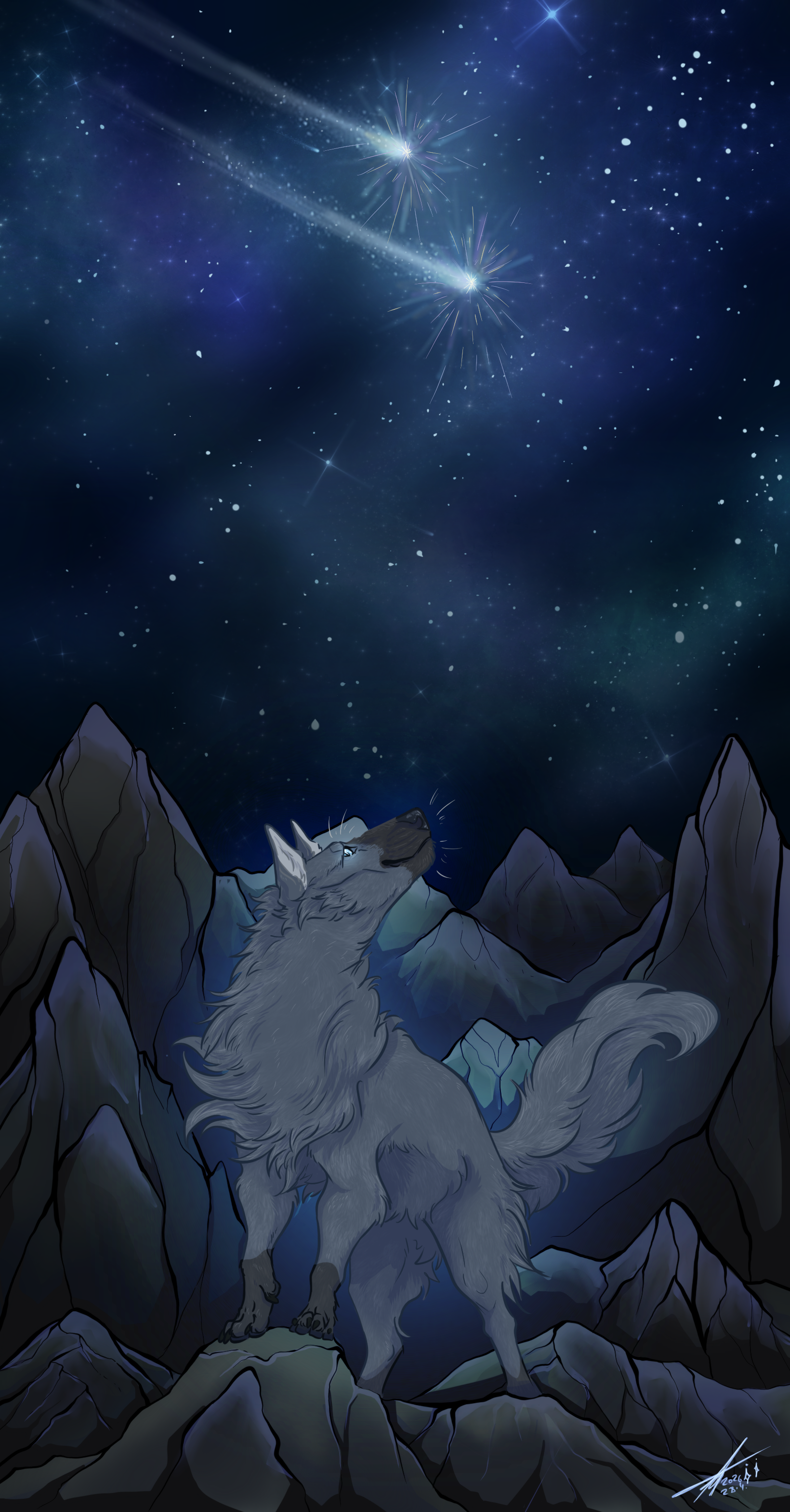 Frostbite watching stars